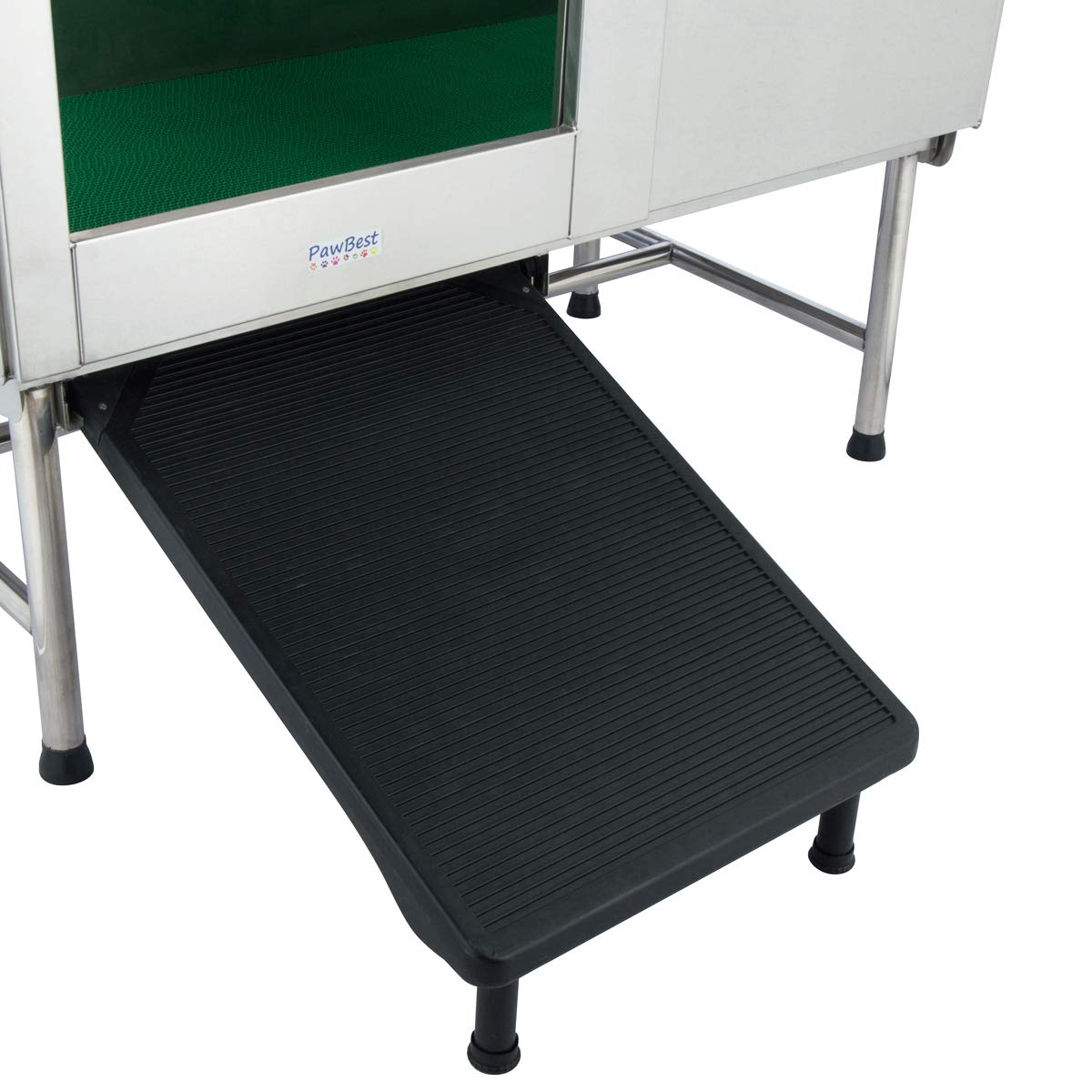 PawBest Stainless Steel Dog Grooming Bath Tub with Ramp, Faucet, Hoses and Loops (50" Bathtub) PawBest