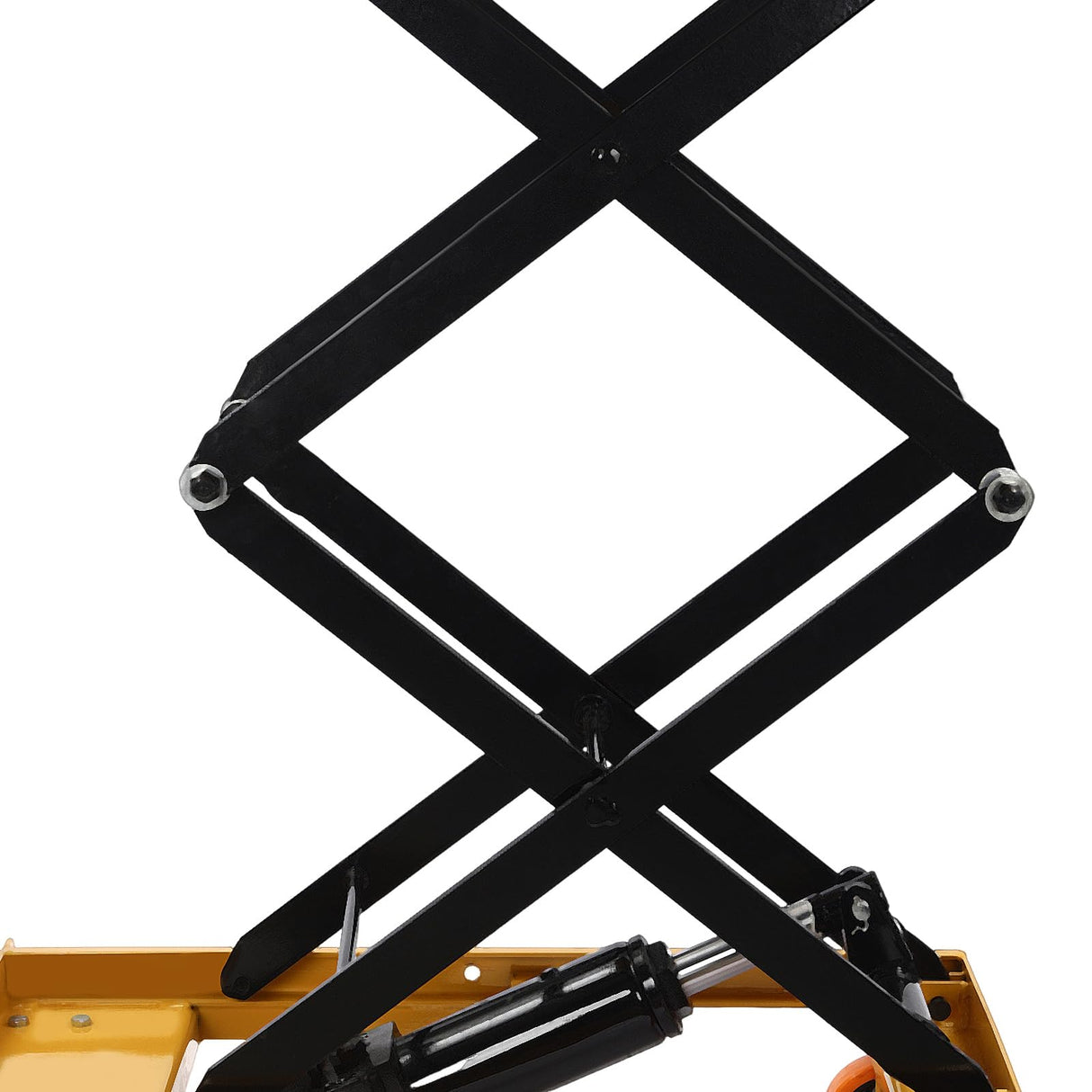 Purptarol Hydraulic Scissor Lift Table, 770lbs Capacity 51" Adjustable Height Double Scissor Hydraulic Lift Table with Wheels for Material Handling and Transportation Purptarol
