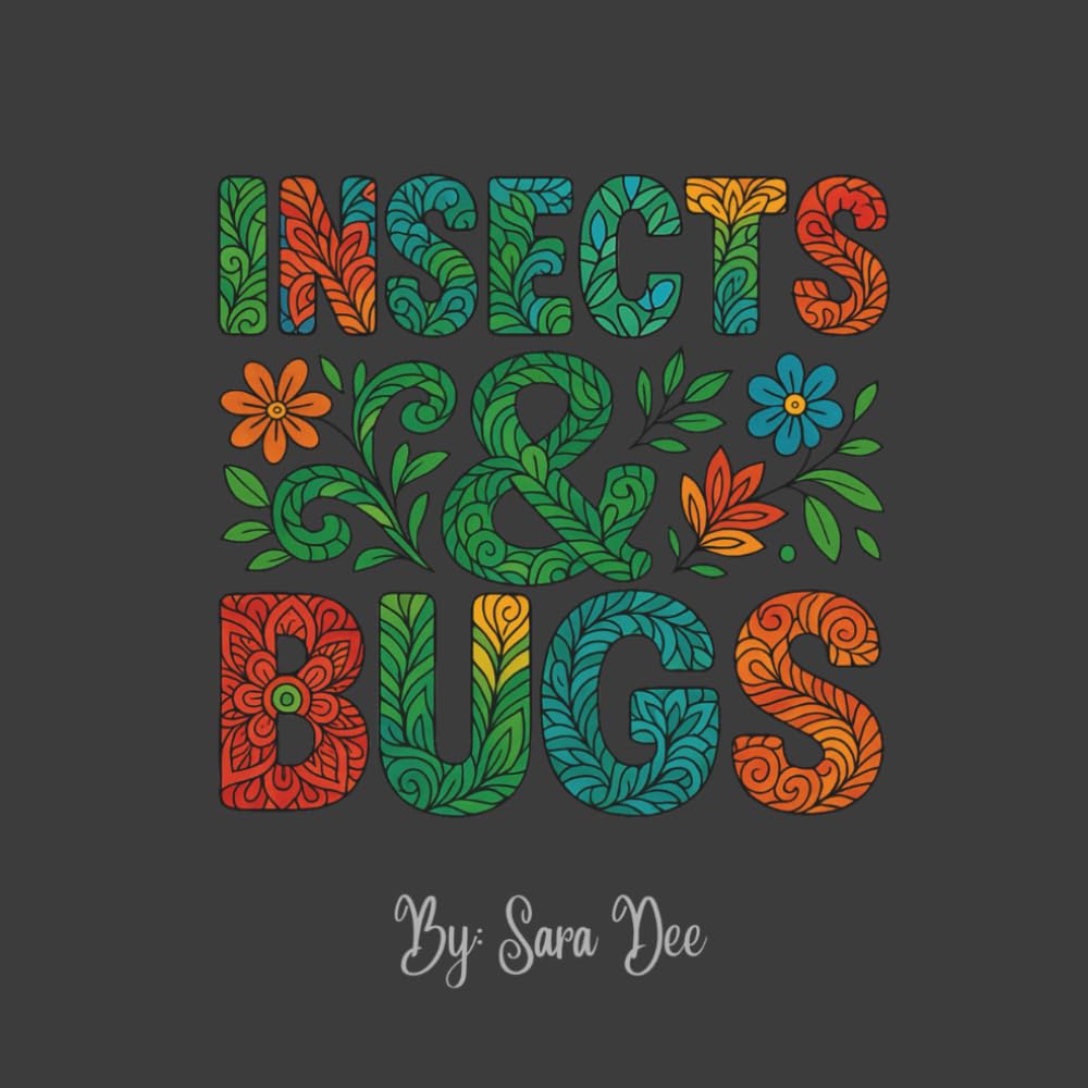 Insects and Bugs: An adult coloring book designed to promote relaxation and creativity. This book is inspired by nature but moves beyond the natural world into new shapes, patterns and designs. Majosta