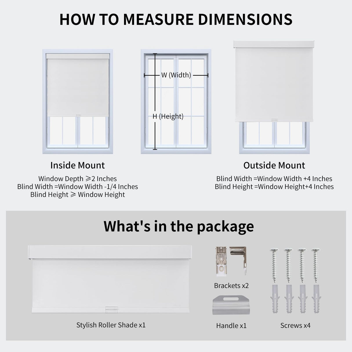 Joydeco 100% Blackout Roller Shades (Pro), Free-Stop Cordless Blinds for Windows, UV Protection, Natural Woven Blinds for Home and Office, Light-Proof Aluminum Cover (35" W x 75" H, White) Joydeco