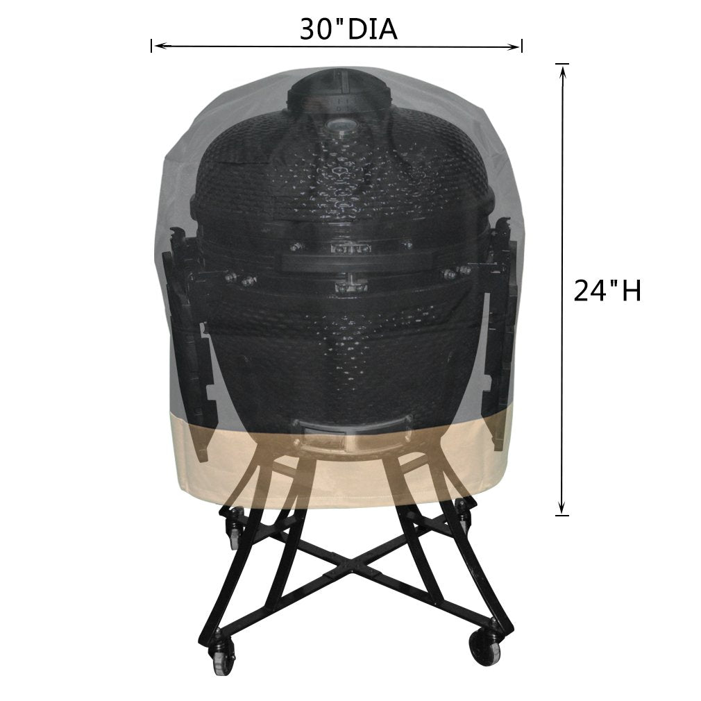 Onlyfire Kamado Grill Cover Fits for Large Big Green Egg,Kamado Joe Classic,Large Grill Dome,Louisiana K22, and Others, 30" Dia X 24" H onlyfire