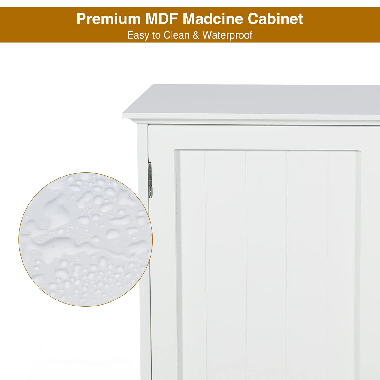 ALAPUR 27.6in Length Bathroom Cabinet Wall Mounted,Over Toilet Storage Cabinet with 2 Doors and Adjustable Shelves,Wood Medicine Cabinet for Bathroom, White ALAPUR