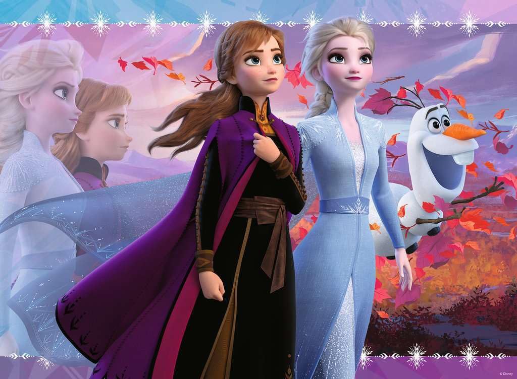 Ravensburger Disney Frozen 2 - Strong Sisters | 100-Piece Glitter Jigsaw Puzzle for Kids | Unique, Pieces | Development-Boosting Toy | Ideal Gift for All Ages Ravensburger