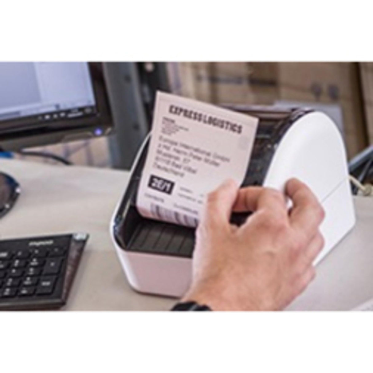 Brother QL-1100 Wide Format, Postage and Barcode Professional Thermal Monochrome Label Printer, Black Brother