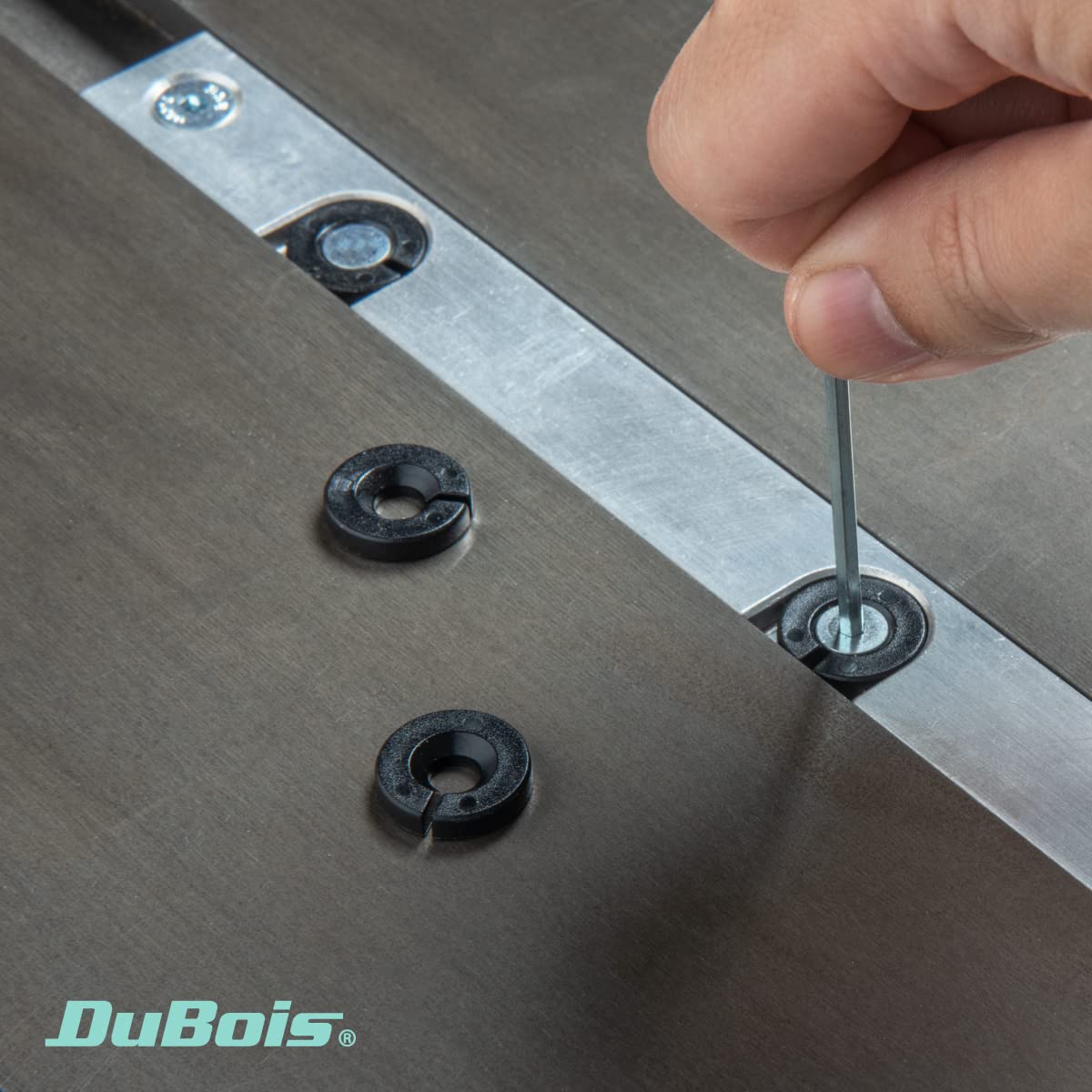 DuBois 51007 Table Saw Miter Gauge Fence System w/ 13 Precise Angle Stops & Standard 3/4”x 3/8”T-Slotted Miter Bar w/T-Slot Plate, Includes T-track Miter Fence, T-track Flip Stop, SEA/Metric Scale DuBois