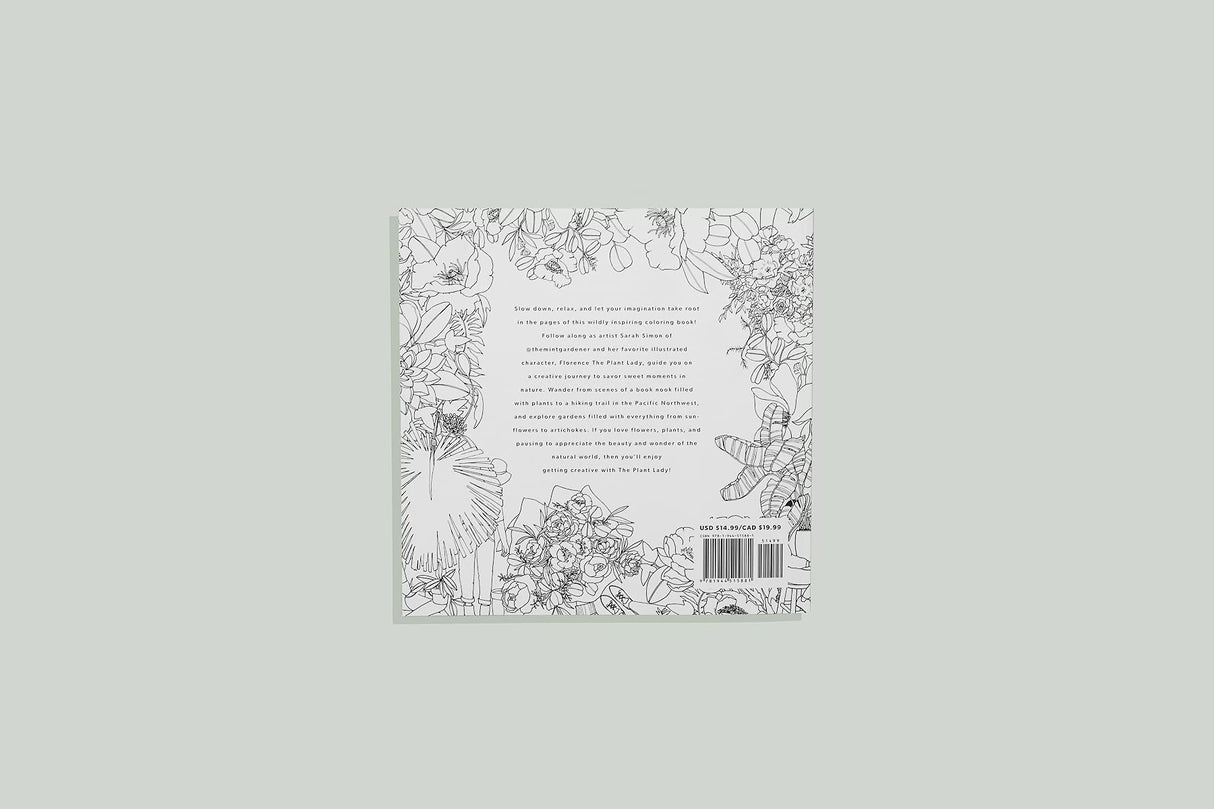 The Plant Lady: A Floral Coloring Book with Succulents and Flowers B Blue Star Press