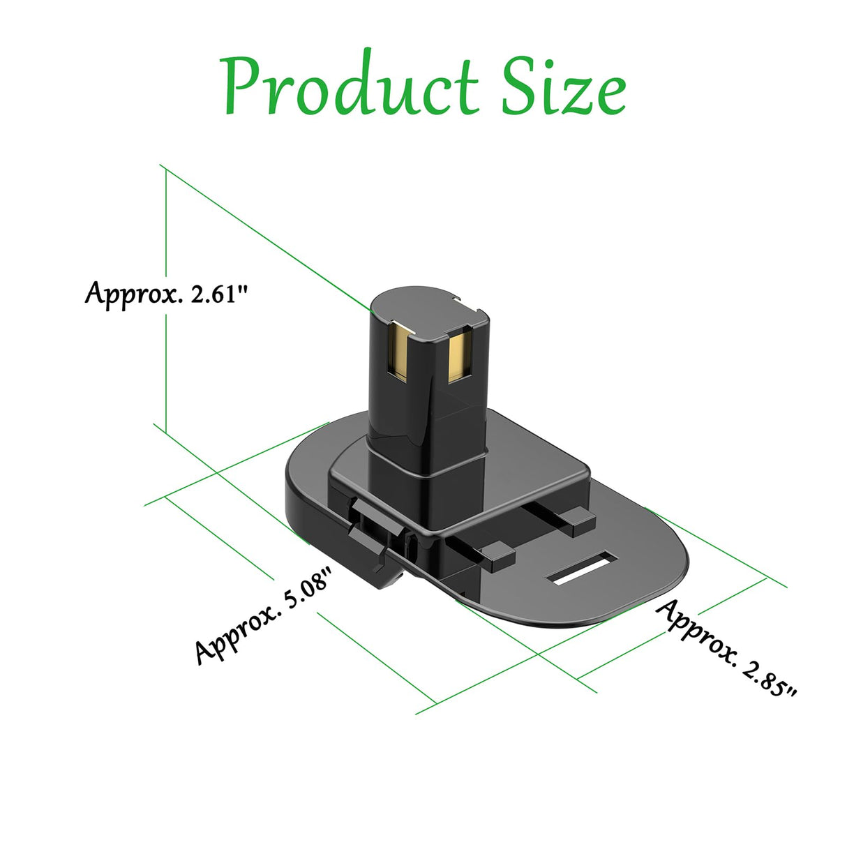 NovaQuantic Adapter Upgrade for Ryobi 18V Cordless Tools - Compatible with Ridgid 18V Batteries Installation and Power Supply (No Charging Function) - 1 Adapter Only NovaQuantic