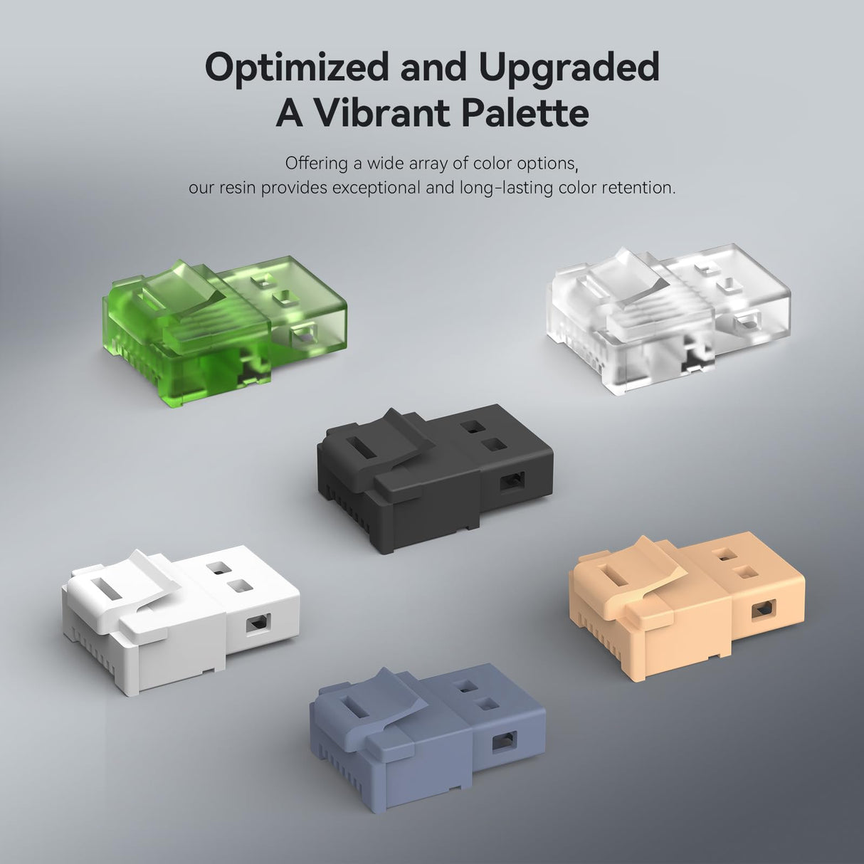 ANYCUBIC ABS-Like Resin Pro 2, 3D Printer Resin with Enhanced Strength and Toughness, High Precision and Minimal Shrinkage, Wide Compatibility for All LCD Resin 3D Printers (Grey+Grey, 2kg) ANYCUBIC