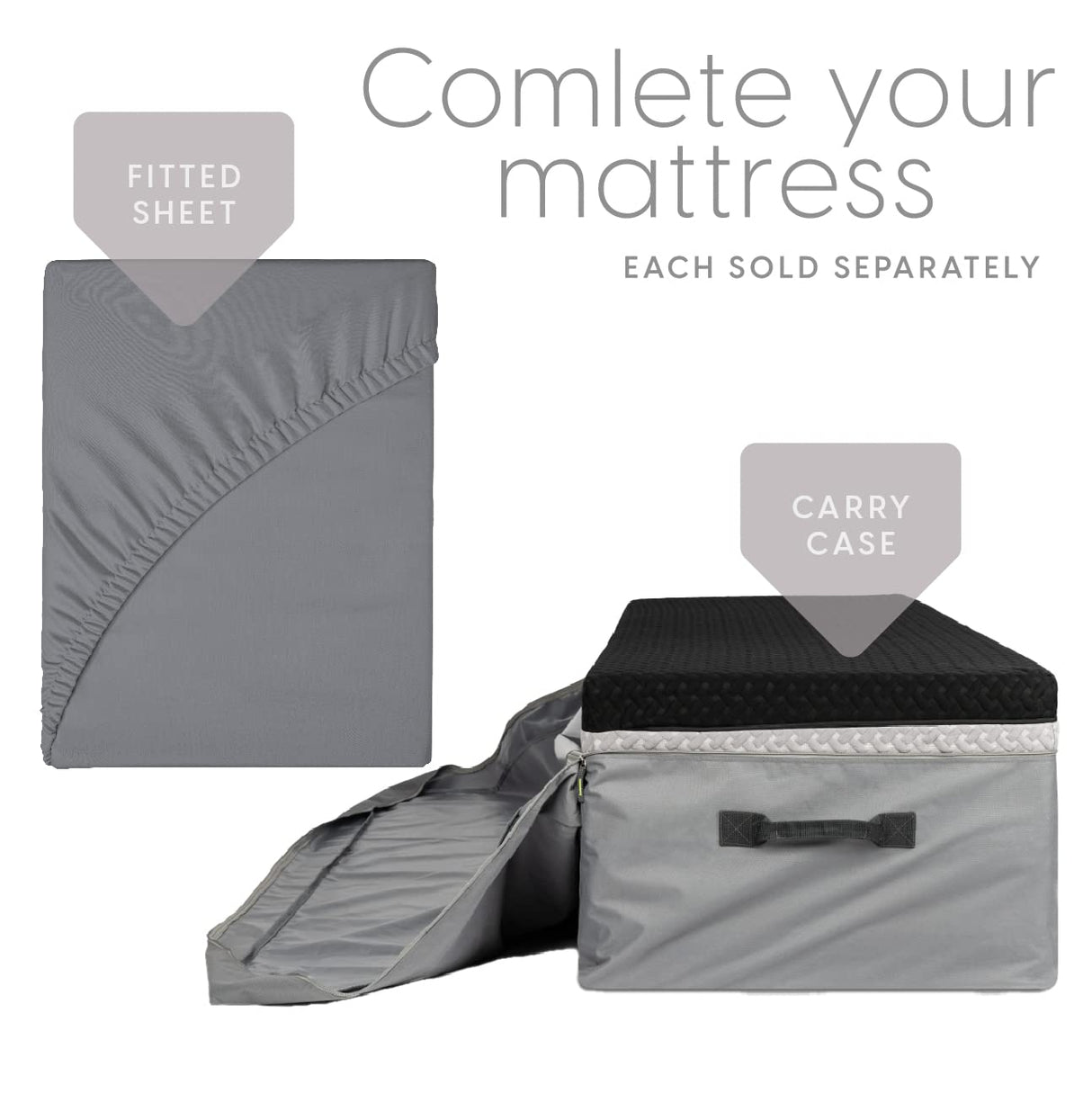 Milliard Dual Sided Premium Tri Folding Mattress, Memory Foam Foldable Mattress with Waterproof Washable Cover, Full (75"x 52"x 6") + Bonus Eye Mask Included Milliard