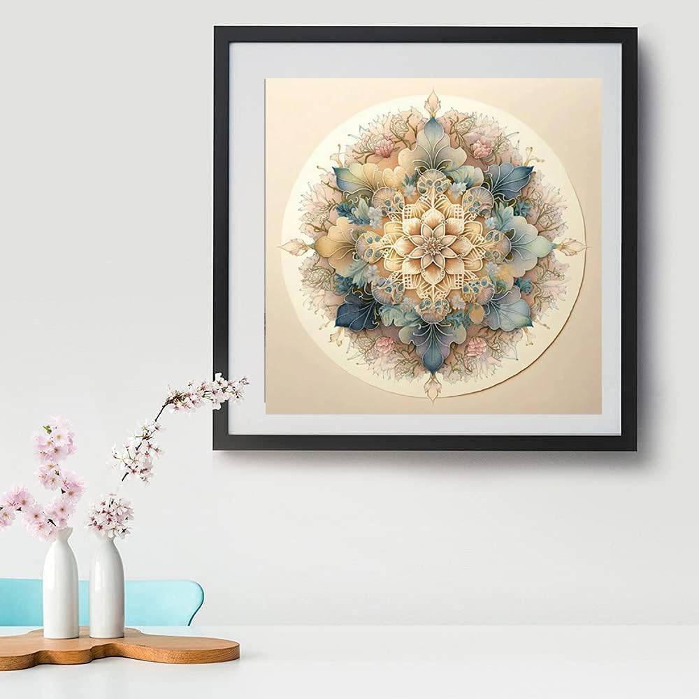 EIBEILI Diamond Painting Kits for Adults, Mandala DIY 5D Diamond Art Kits for Kids Diamond Dots for Adults Clearance Full Drill Crystal Craft Kits for Home Wall Decor Gifts 11.8x11.8 inch EIBEILI