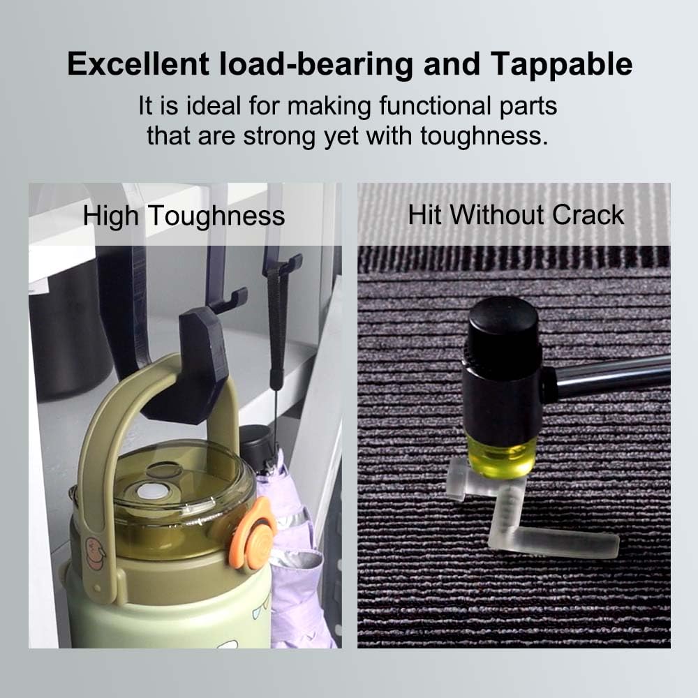 Siraya Tech Blu 3D Printer Resin – High Toughness, Non-Brittle Engineering Resin – High Precision & Resolution – 405nm UV-Curing Resin for LCD/DLP 8K Printers (Clear V2, 2kg) Siraya Tech