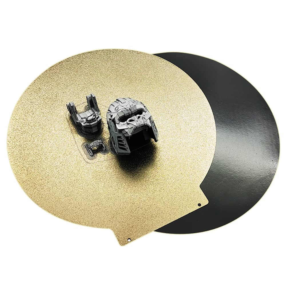 Round 120mm in Diameter Flexible Spring Steel Platform Magnetic Build Plate【Textured Double Sided PEI Sheet】for Monoprice Mini Delta v2 3D Printer G-Hubble