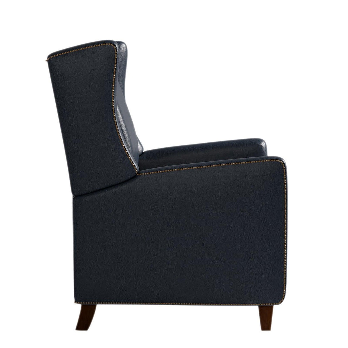 Genuine Leather Recliner Chair for Adults, Top-Grain Leather Manual Recliner with Classic Design, Comfortable Armchair for Living Room, Bedroom or Theater Use CHERS