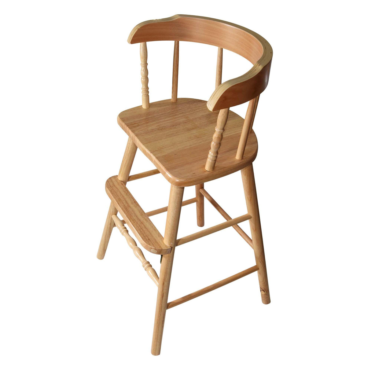 WDB WEBDIRECTBRANDS, INC. Sargent's Sons Amish Style Wooden Youth Chair, Desk, Youth Dinning Chair with Step & Arms | (Clear Coat Finish) WDB WEBDIRECTBRANDS, INC.