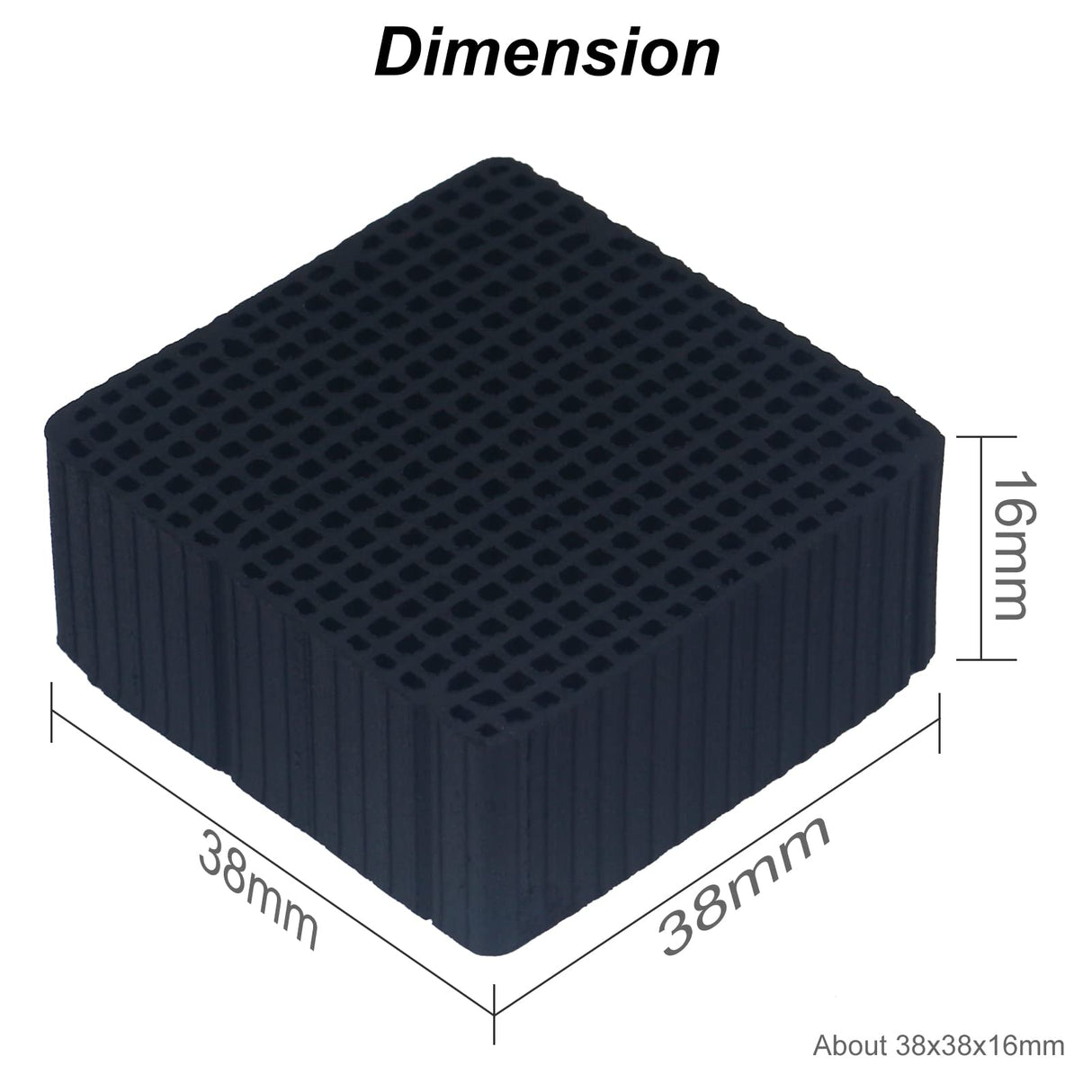ENOMAKER Replacement Carbon Filters Activated Charcoal Block Parts Resin Air Purifier Charcoal Cube Ultra-Absorption Honeycomb for ELEGOO Anycubic Mini Air Filter LCD DLP Resin 3D Printer(Pack of 6) ENOMAKER