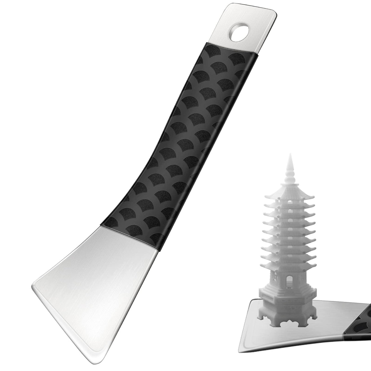 EVOULTES Upgraded 3D Printer Scraper Tool, Polished Stainless Metal 3D Printer Spatula for Model Removal Safety, Professional 3D Printing Accessories Without Damage Building Bed EVOULTES