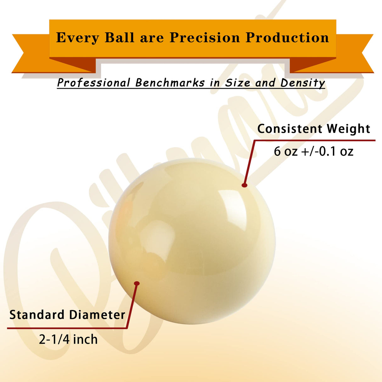 Billmart Premium Billiard Balls Pool Table Accessories 2-1/4" Regulation Size 16 Pool Balls Billiard Set Billmart