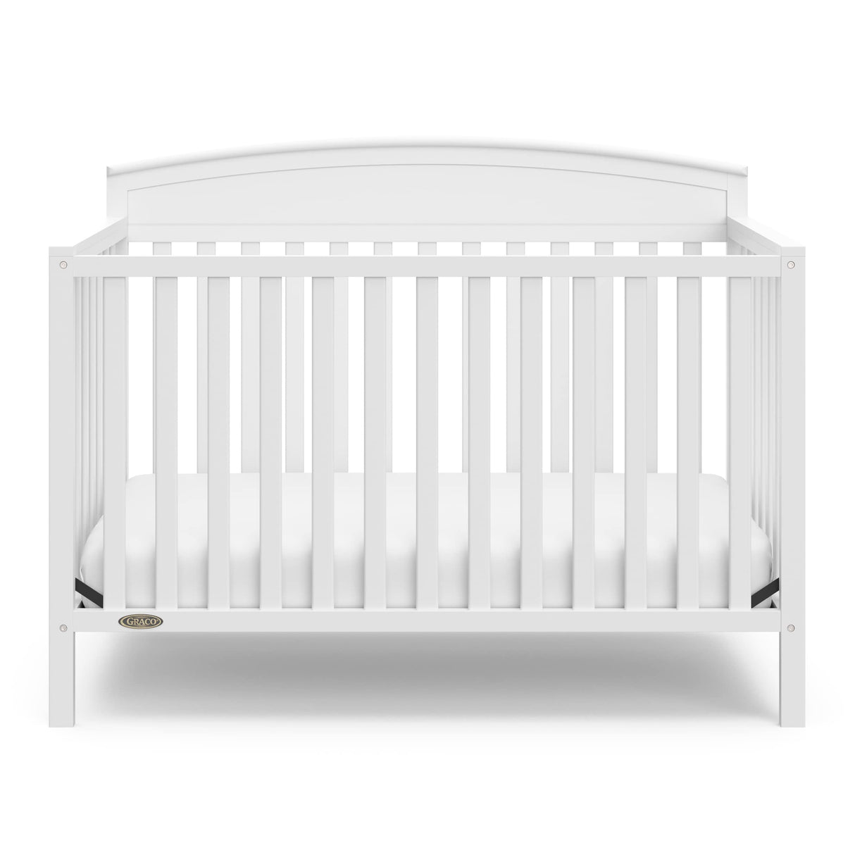 Graco Benton 5-in-1 Convertible Crib (White) – GREENGUARD Gold Certified, Converts from Baby Crib to Toddler Bed, Daybed and Full-Size Bed, Fits Standard Full-Size Crib Mattress Graco
