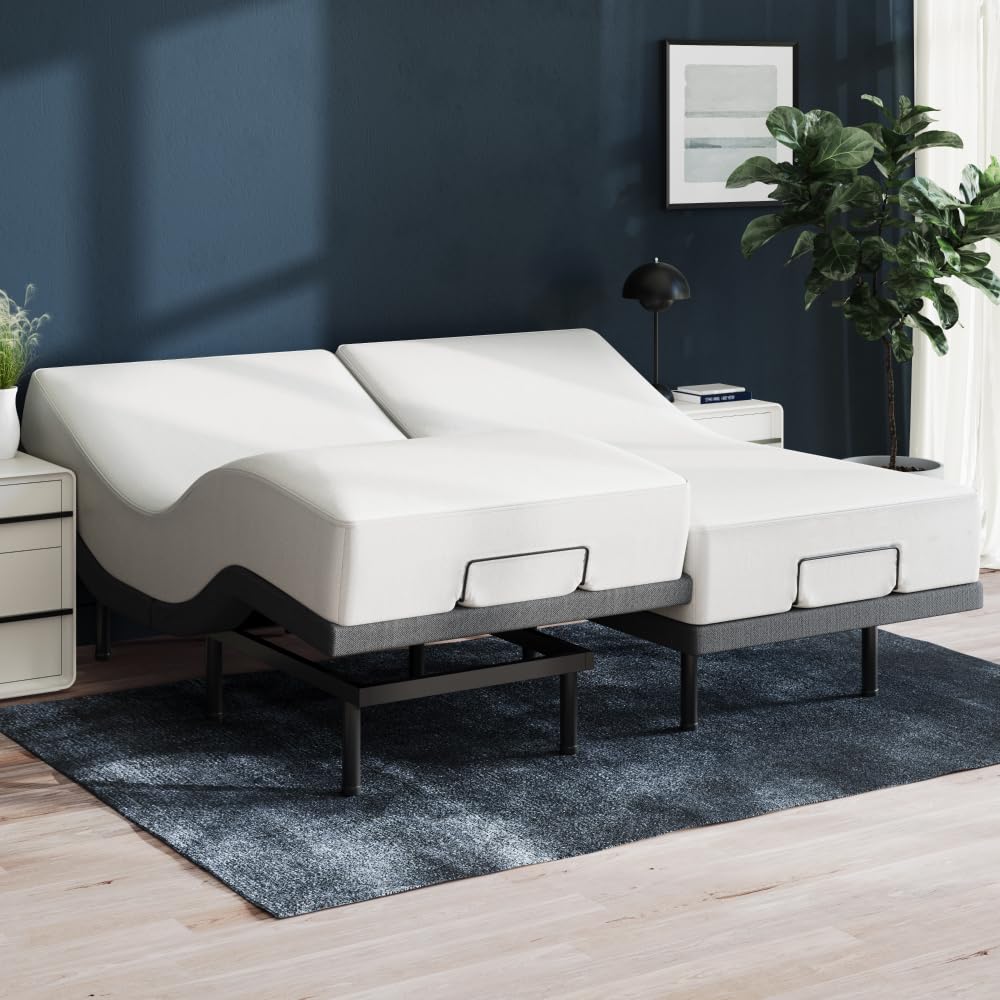 Nectar Premier Adjustable Base - Twin XL - Head & Foot Incline - Wireless Remote with Memory- 3 Massage Settings - 4 USB Ports - Anti-Snore & Zero Gravity - 1 Adjustable Base Nectar