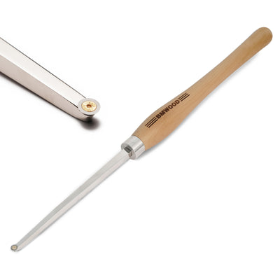 Hollowing Tool Overall length: 23 3/4" Carbide Tipped Straight For Woodturning. Beech handle length: 15 1/2", Tool bar length: 8 1/4", with 8.9 * 2mm-30°TCT ROUND BLADE