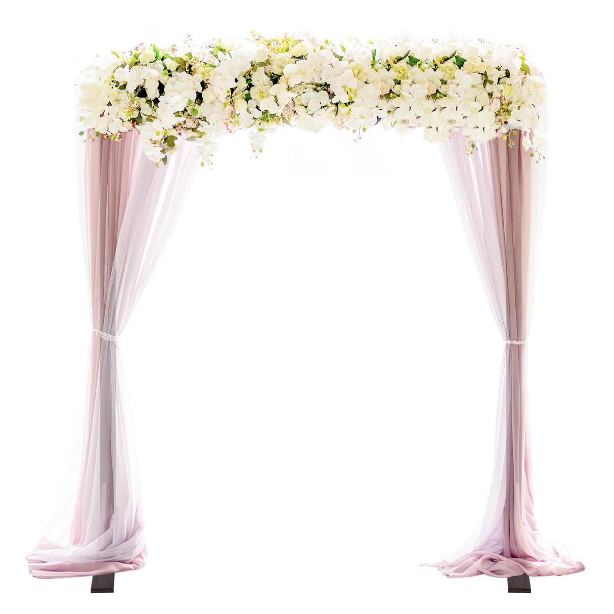 Wooden Wedding Arch, 7.5Ft Large Square Outdoor Wooden Arch, Rustic Wedding Arch for Ceremony Beach Lawn Garden Graduation Parties SAVITA