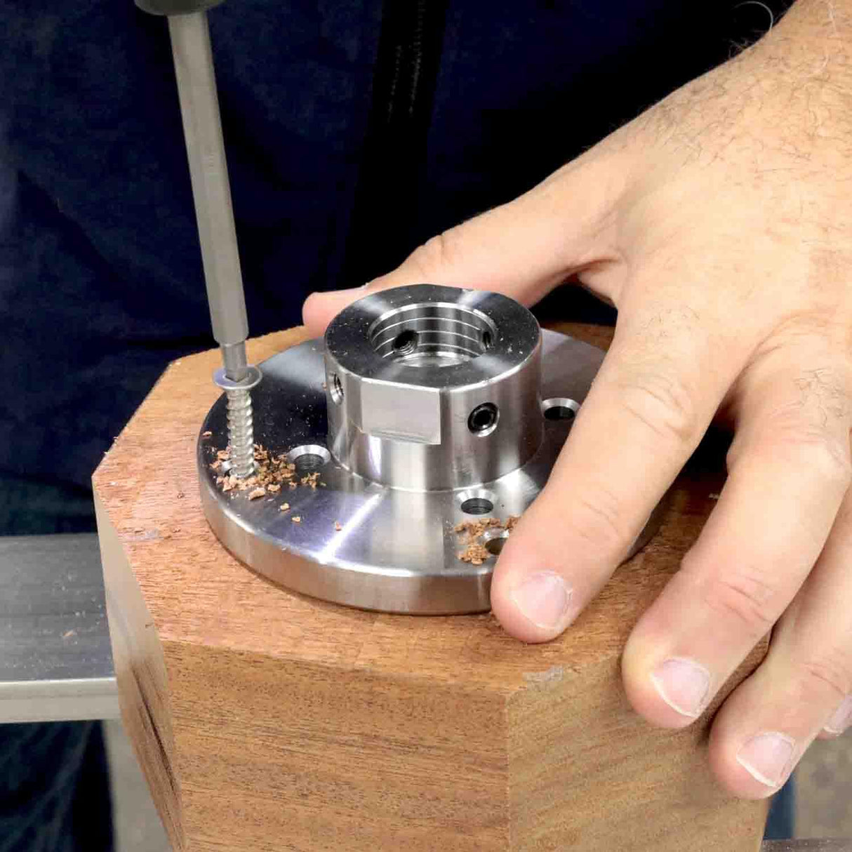 Hurricane Turning Tools, 3" Steel Faceplate For Wood Lathe, 1 1/4" x 8 TPI Hurricane Turning Tools