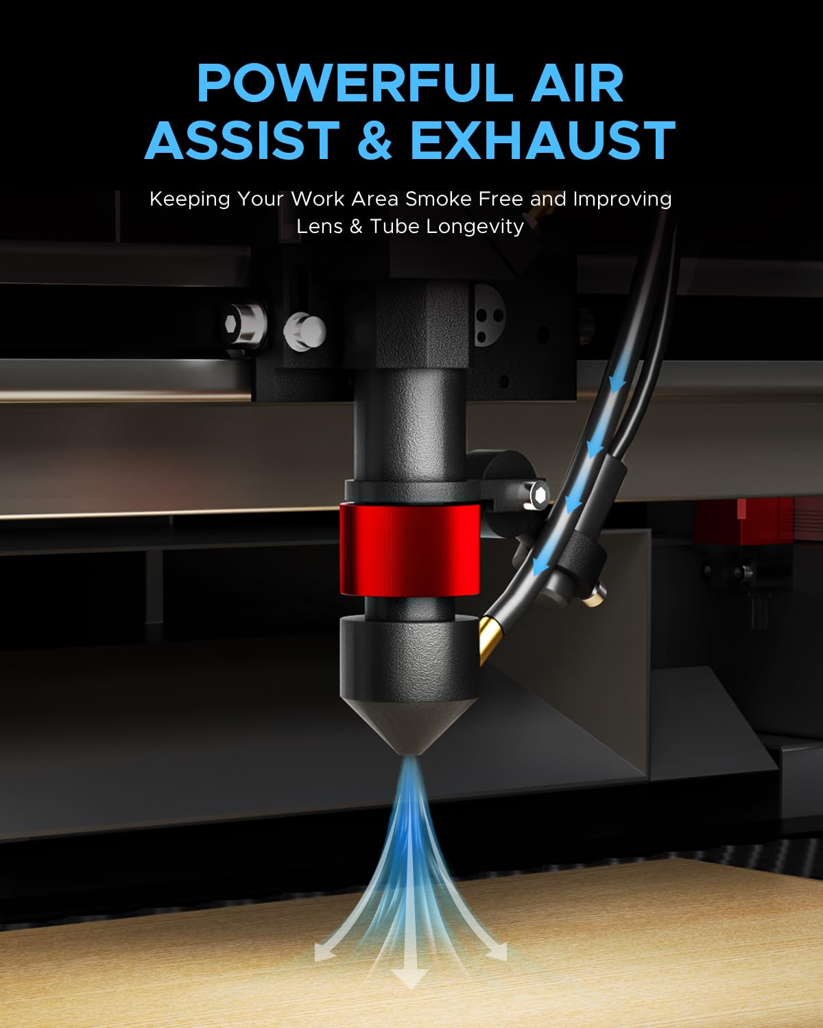 OMTech K40+ 40W CO2 Laser Engraver, 12"x8" Desktop Laser Cutter & Engraving Machine for Home Use, LightBurn Compatible LightBurn & LaserGRBL Compatible Laser Head Air Assist Water Pump OMTech