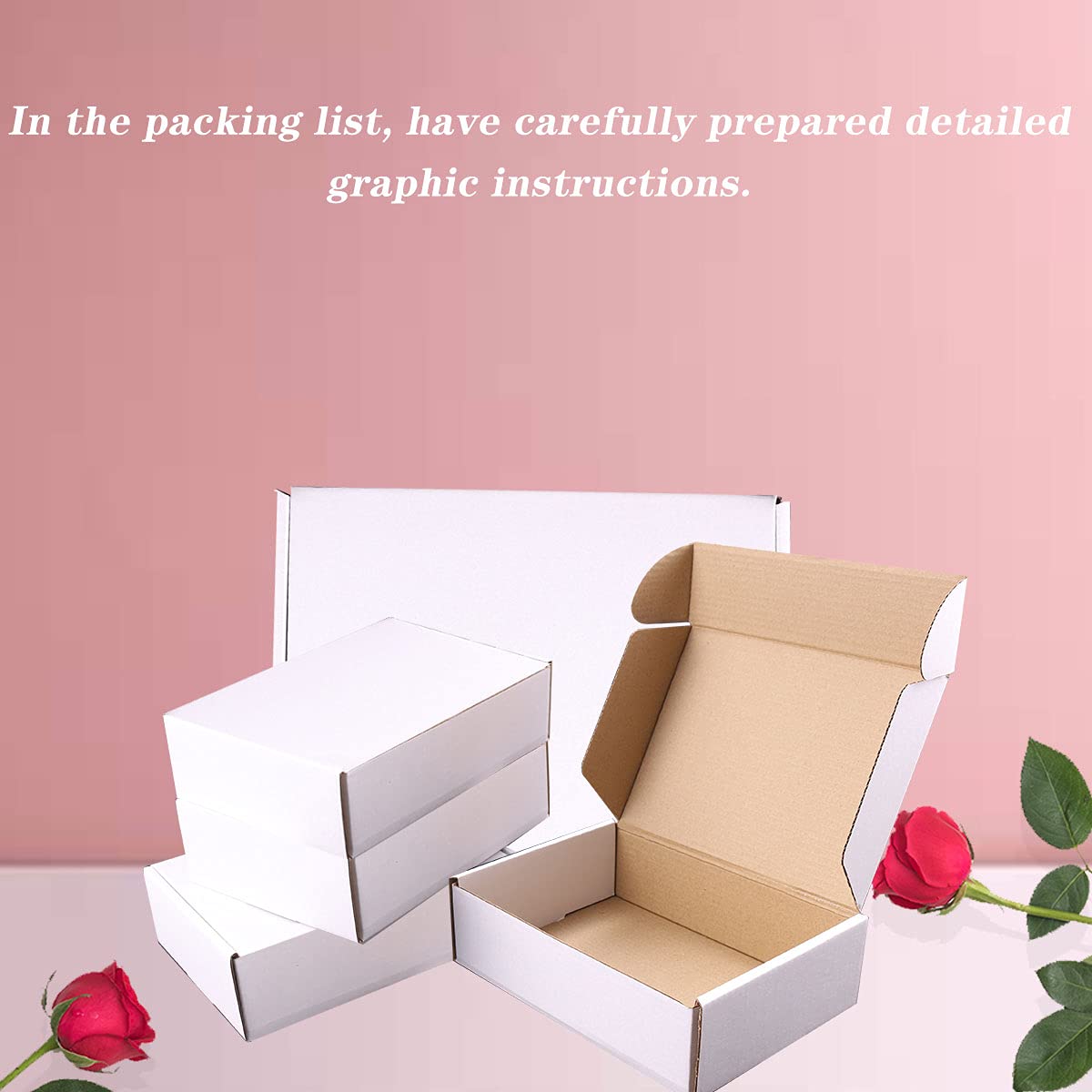 Shipping Boxes, 9"x6"x4" Which is Anti-Impact Come with Exquisite Sealing Label.Suitable E-Commerce Packaging, Shipping Packaging. JIUZHOUXIN