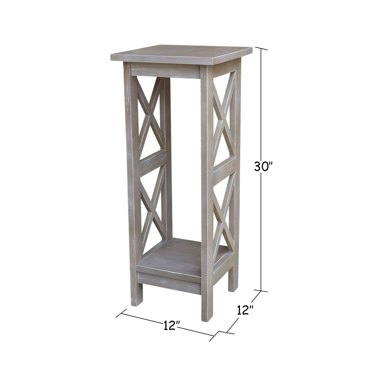 International Concepts 30" X-Sided Plant Stand, H, Gray IC International Concepts