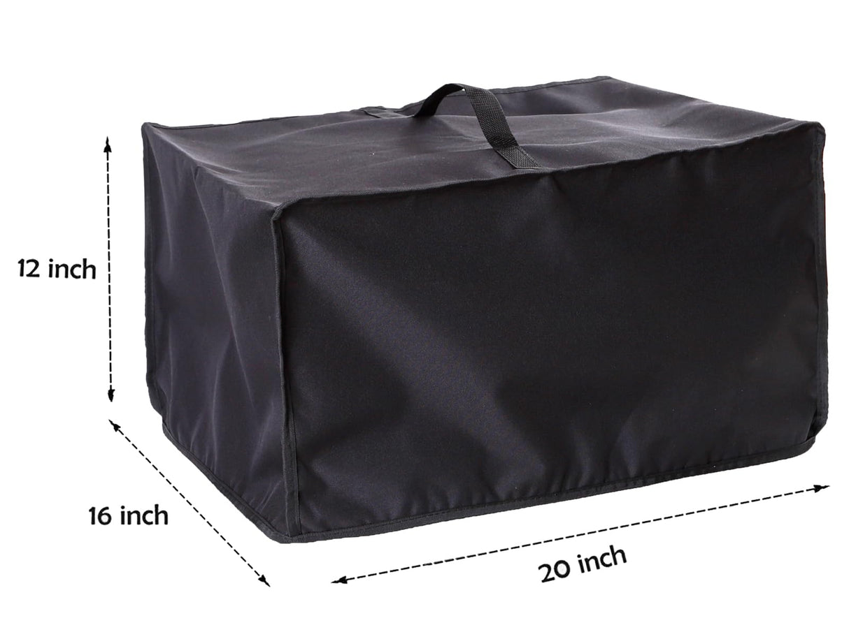 Ruclles 15"x15" Auto Heat Press Machine 2 Dust Cover - Heavy-Duty Black Oxford Fabric, Moisture-Resistant & Dustproof Protective Cover, 20"x16"x12" Size Ruclles