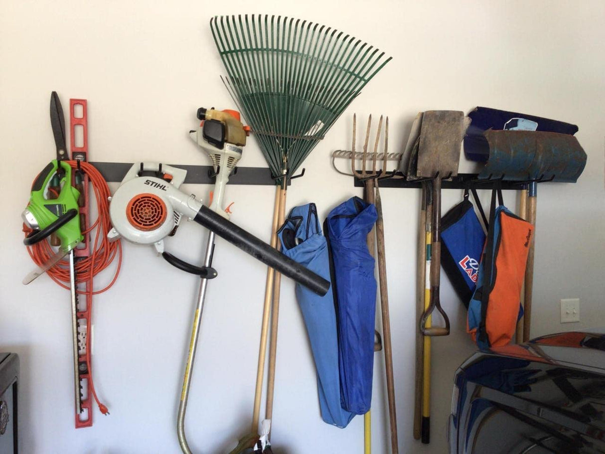 StoreYourBoard BLAT Tool Storage Rack, Garage Wall Organizer, Garden Tools, Shovels, Rakes, Brooms, Holds 250 lbs StoreYourBoard