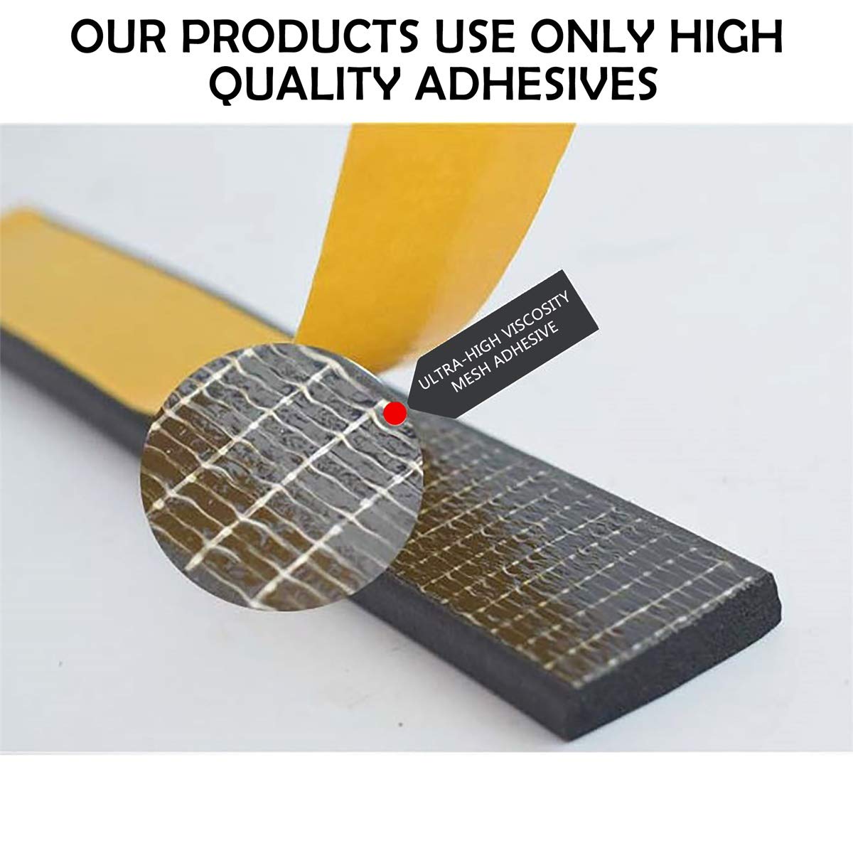 CloudBuyer Foam Weather Stripping-2 Rolls, 1 Inch Wide X 3/4 Inch Thick, Insulation Foam Strips with Adhesive for Door,Automotive,Air Conditioner Seal, Total 13 Feet Long (6.5ft x 2 Rolls) CloudBuyer