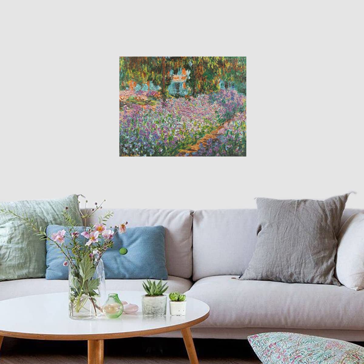 liziciti 2-Pack 5D Diamond Painting Kits, Full Drill Monet Iris Garden & Water Lily Famous Diamond Paintings Collection for Home Wall Decor DIY, 12x16in liziciti