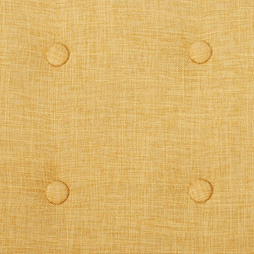 CHRISTOPHER KNIGHT HOME Mason Mid-Century Modern Tuft Back Recliner (Qty of 1, Fabric/Muted Yellow). GDFStudio Christopher Knight Home