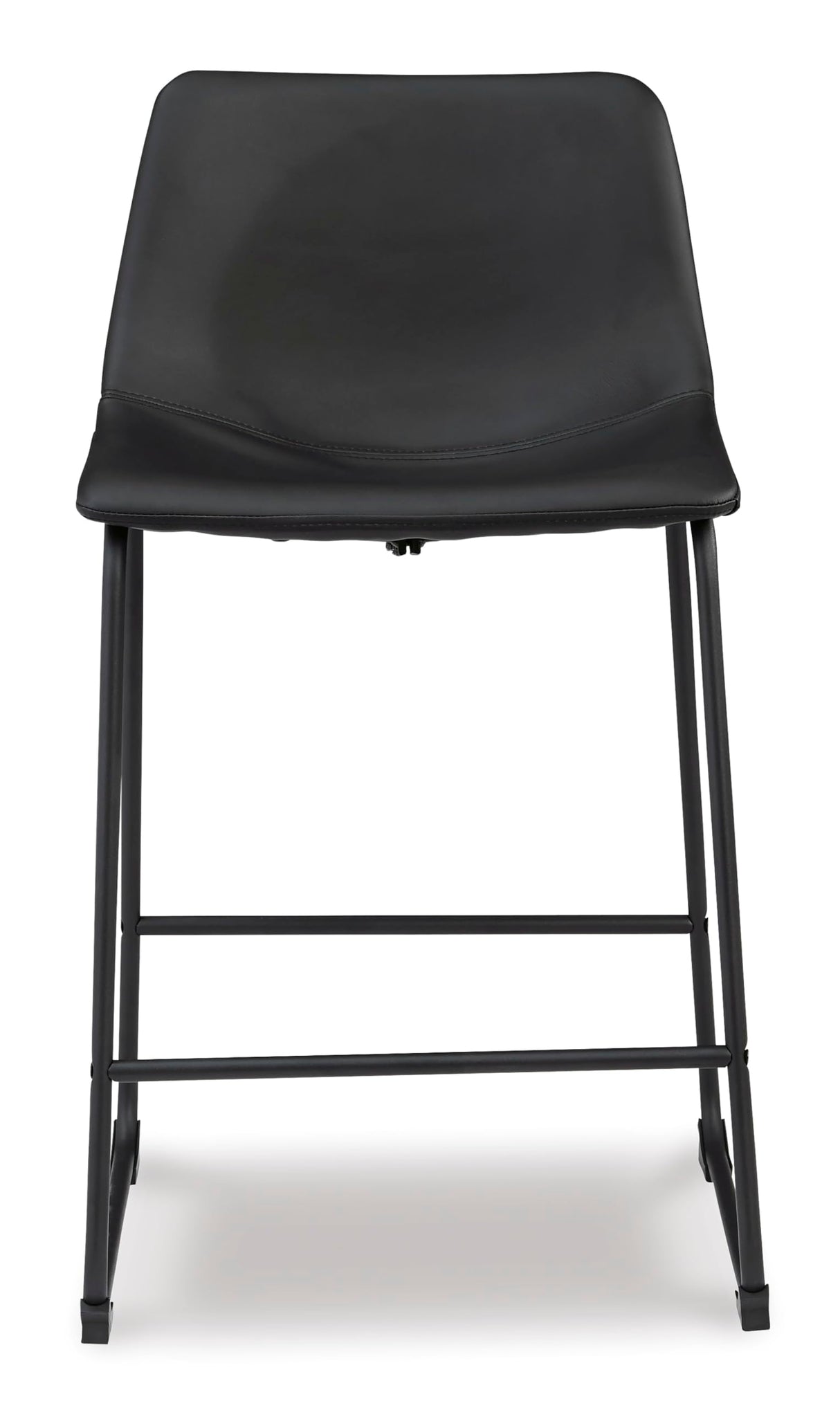 Signature Design by Ashley Centiar 24" Counter Height Modern Bucket Barstool, 2 Count, Black Signature Design by Ashley