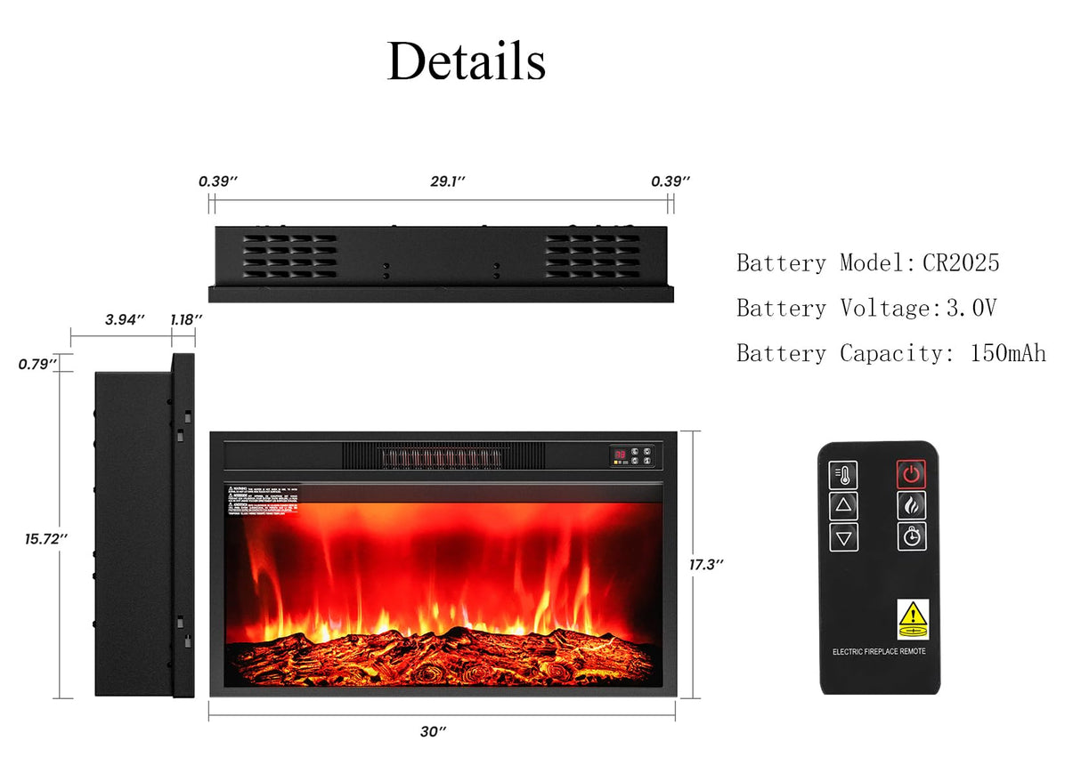 LGHM 80" Electric Fireplace with Mantel, Fireplace TV Stand for TVs Up to 90 Inch, Farmhouse Entertainment Center with Storage, Realistic Stacked Stone Surround with Remote Control for Living Room LGHM