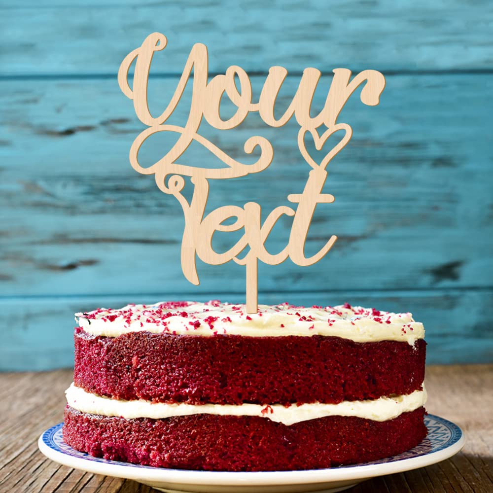 Party to Be Custom Wooden Cake Topper for Wedding Birthday Anniversary Baby Shower Graduation and Any Other Occasions Custom Your Own Date Name Age Party to Be