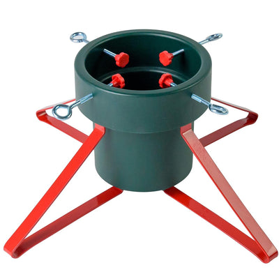 Blissun Metal Christmas Tree Stand, Adjustable Christmas Tree Holder, Xmas Tree Stand for Real Tree Fits for 2-Inch to 5.3-Inch Trunk