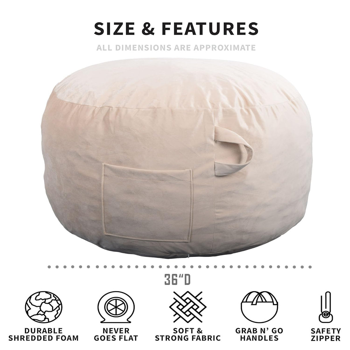 breadsac Bean Bag Chairs, Memory Foam Stuffing Bean Bag Chair for Adults/Teens/Kids, Velvet Lazy Sofa Furniture with Removable High-Rebound Memory Foam for Living Room Bedroom College Dorm breadsac