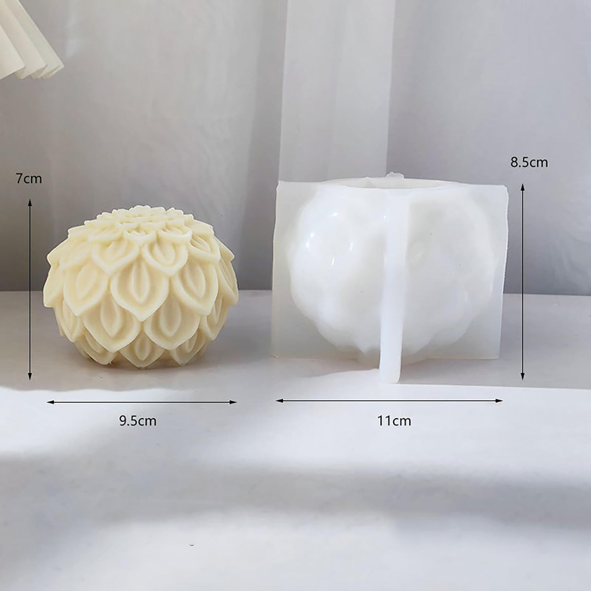 Lotus Ball Candle Mold Lotus Flower Mold Peony Mold Ball Mold Flower Resin Casting Mold Resin Making Molds Silicone Mold for Candle Home Decorate Mold Candle Making Mold 3D Animal Mold Clay Mold ESEENS