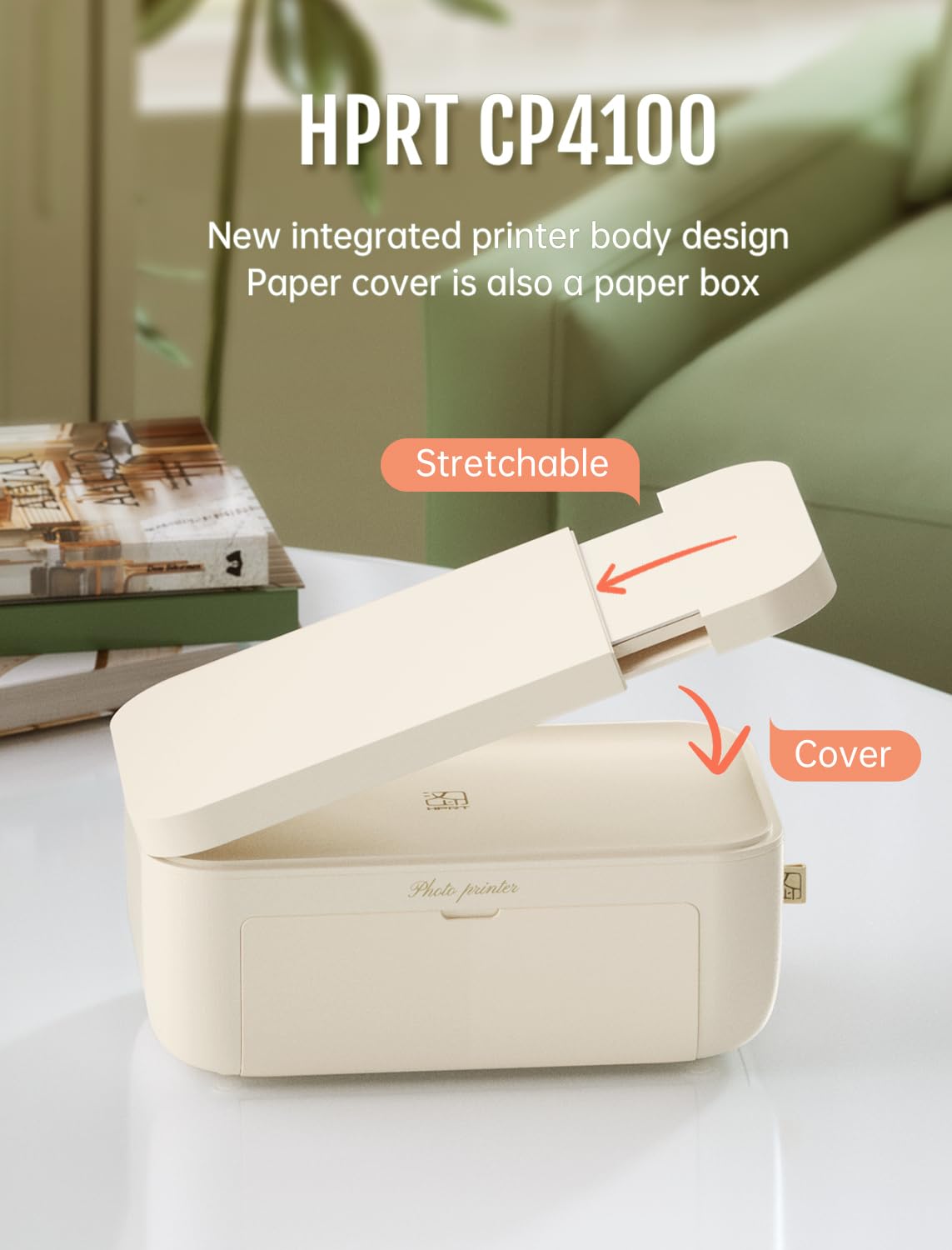 HPRT Photo Printer 4x6,+20 Sheets&1ribbon,Wi-Fi Wireless Instant Picture Printer for iPhone, Android, Smartphone, Thermal Dye-Sublimation Printer,AR Video Printing,Portable Photo Printers for Home Use HPRT