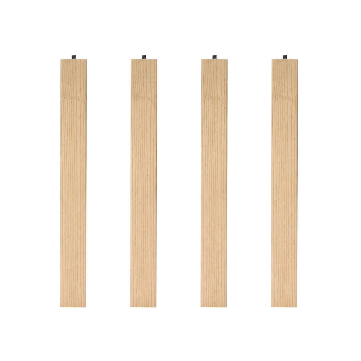 Waddell Parsons Square Table Leg (4 Count, 15" H) | Quick Mount Ash Wood Coffee Table Legs with 5/16" #18 Hanger Bolt | Replacement Decorative Unfinished Furniture Legs for DIY Home Improvement Waddell
