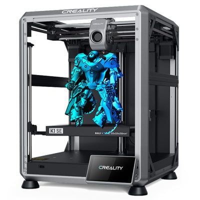 Creality K1 SE 3D Printer, with 600 mm/s Printing Speed CoreXY Auto Leveling and Z-Offset, 300℃ Dual-Gear Direct Extruder Full Metal Die Cast Solid Frame Printing Size 8.66x8.66x9.84 inch