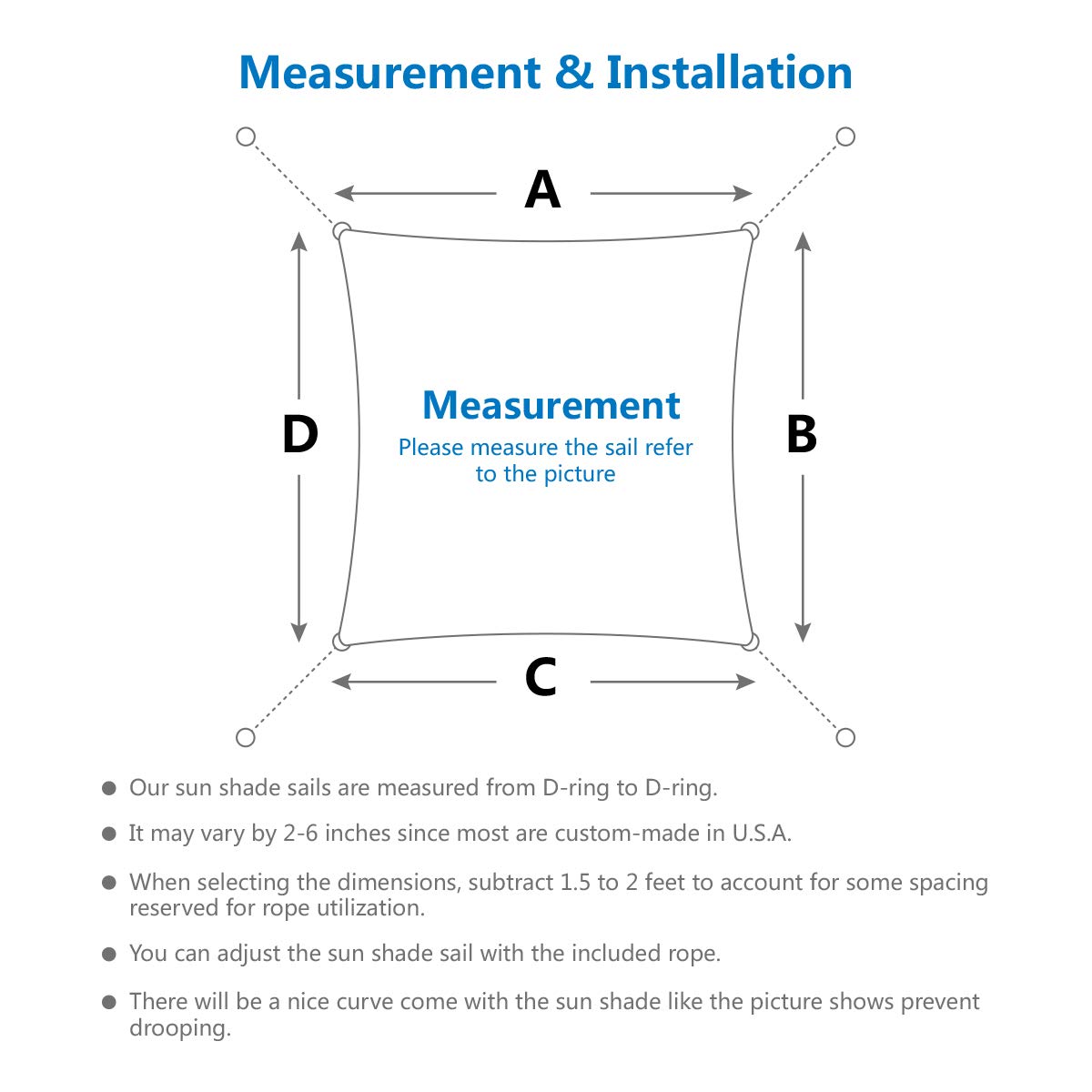Eden's Decor Square 15' x 15' Brown Sun Shade Sail Canopy UV Block for Backyard Porch Pergola Lawn Garden Carport Eden's Decor