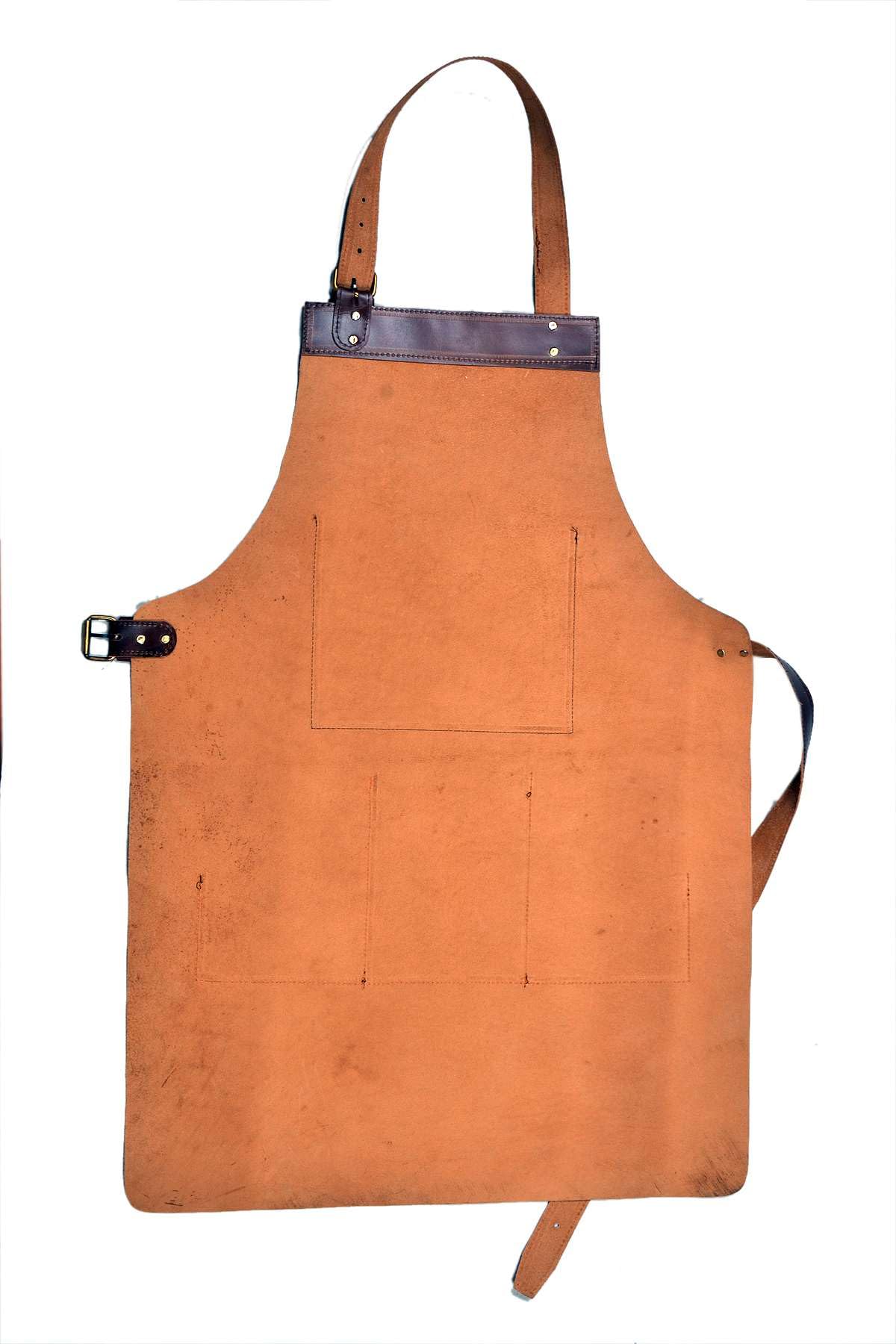HEAVEN HUSH Professional Leather Work Aprons for Men with Tool Pockets Workshop Aprons Mechanics, Blacksmith, Garden Tool, Carpentry, Welder, Shop, Bartender, Server (7 Pocket, Dark Brown) HEAVEN HUSH CRAFTING ELEGANCE