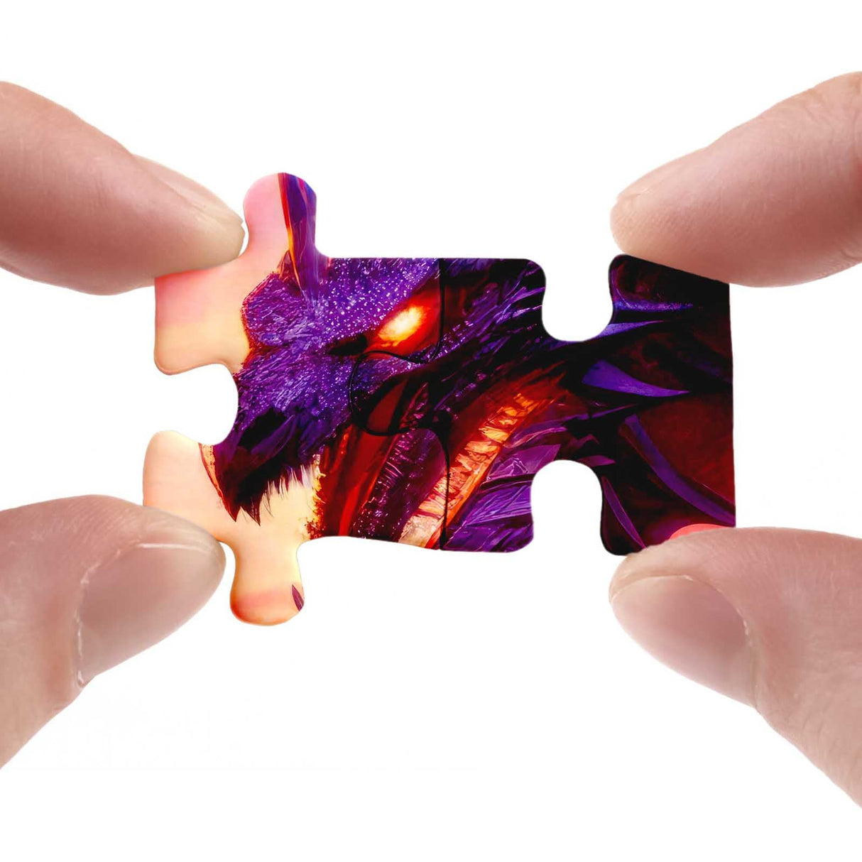 Fantasy Dragon Puzzle for Adults 1000 Pieces, Magic Castle Jigsaw Puzzle, Castle Purple Puzzle BBOLDIN