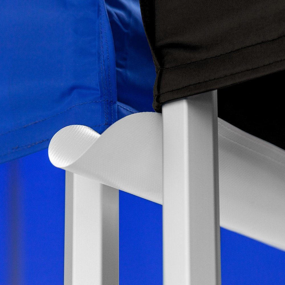 Vispronet Canopy Gutter – 15.0ft Tent Gutter for 15x15 Pop Up Tents & Canopies, 1.3lb Rain Gutter Canopy Connection, Outdoor Canopy Accessories, White Vinyl Material, Loop Fastener Included Vispronet