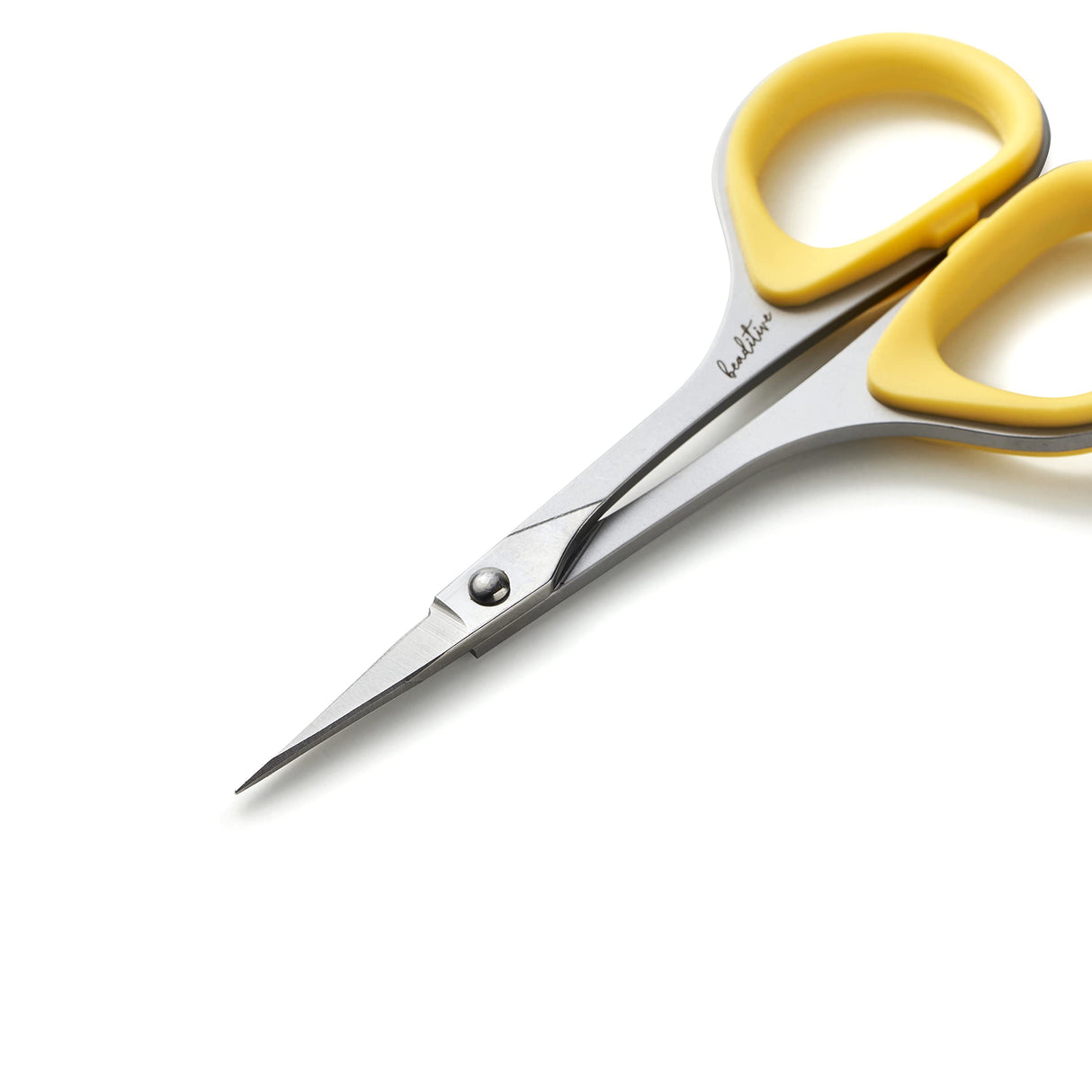 Beaditive Sewing and Embroidery Scissors Set (2 pcs) Curved and Straight, Sharp, Stainless-Steel Design | Precision Tips, Ergonomic Rubber Handle Grip | Small, Compact DIY Use (Extra Sharp) Beaditive