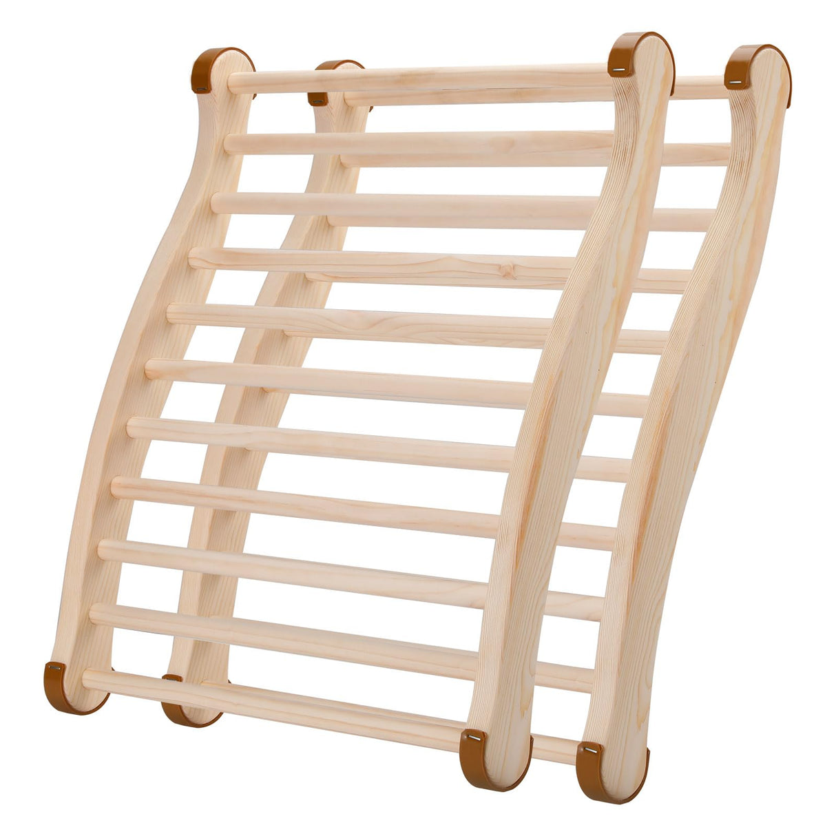 Wiiyita 2 Pack Sauna Backrest Sauna Accessories Wooden Slip-Resistant Non-Toxic Comfortable S-Shape Design Sauna Chair with Back, Sauna Accessories for Any Barrel or Infrared Sauna Wiiyita