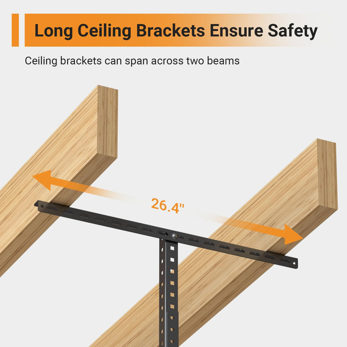 eShelf 3x6ft Overhead Garage Storage Rack, Heavy duty metal garage ceiling storage rack, 22''-40" Adjustable Ceiling Dropdown, 450lbs Loading Weight Capacity, Black eShelf